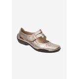 Wide Width Women's Chelsea Mary Jane Flat by Ros Hommerson in Pewter (Size 12 W)