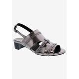 Women's Vacay Slingback by Ros Hommerson in Pewter Leather Snake (Size 10 M)