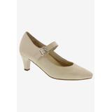 Women's Kiki Mary Jane Pump by Ros Hommerson in Nude Lizard Leather (Size 9 1/2 M)