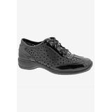 Wide Width Women's Sealed Slip On Sneaker by Ros Hommerson in Black Leather (Size 7 W)