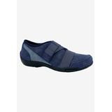 Wide Width Women's Cherry Flat by Ros Hommerson in Navy (Size 12 W)