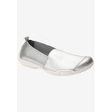 Wide Width Women's Caruso Flats And Slip Ons by Ros Hommerson in Silver Stretch (Size 8 W)
