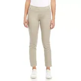 Kim Rogers® Women's Petite Cotton Blend Pants, Sand, 10P