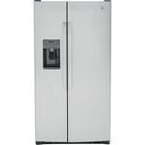 GE Appliances 36" Side By Side 25.3 cu. ft. Refrigerator in White, Size 69.88 H x 36.0 W x 34.75 D in | Wayfair GSE25GGPWW