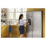 GE Appliances 36" Side By Side 25.3 cu. ft. Refrigerator, Size 69.88 H x 36.0 W x 34.75 D in | Wayfair GSE25GYPFS