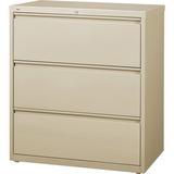 Lorell 3-Drawer Putty Lateral Files-Putty in Brown, Size 40.3 H x 36.0 W x 18.6 D in | Wayfair 88027