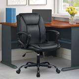 Wade Logan® Morawa Executive Chair Upholstered in Black/Gray, Size 35.0 H x 24.25 W x 25.75 D in | Wayfair 9BF723BEC2E346EC999EF4C23836BD5E