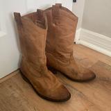 Jessica Simpson Shoes | Jessica Simpson Cowboy Boots | Color: Tan | Size: 8.5