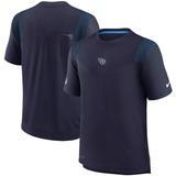 Men's Nike Navy Tennessee Titans Sideline Player UV Performance T-Shirt