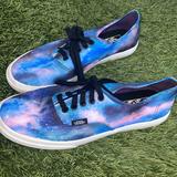 Vans Shoes | Cosmic Galaxy Authentic Low Pro Vans Like New | Color: Blue/Purple | Size: 8