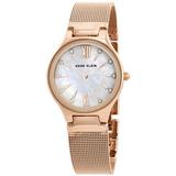 Mother Of Pearl Crystal Dial Watch 2418bmrg - Metallic - Anne Klein Watches