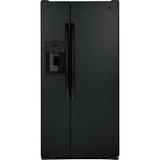 GE Appliances 33" Side By Side 23 cu. ft. Refrigerator, Size 69.88 H x 32.75 W x 34.75 D in | Wayfair GSE23GGPBB