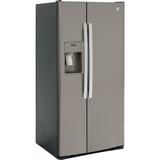 GE Appliances 33" Side By Side 23 cu. ft. Refrigerator in White, Size 69.88 H x 32.75 W x 34.75 D in | Wayfair GSS23GGPWW