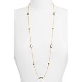 'harlequin' Pavé Station Necklace In Gold/black/mother Of Pearl At Nordstrom Rack - Metallic - Freida Rothman Necklaces
