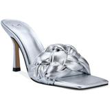 Digana Braided High Heel Slide Sandals - Metallic - Marc Fisher Heels