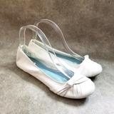 American Eagle Outfitters Shoes | American Eagle Womens Size 7.5 White Slip On Ballet Flats | Color: White | Size: 7.5