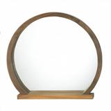 Accent Plus Trouvaille Wood Framed Wall Mounted Mirror in Brown, Size 11.25 H x 4.5 W x 4.5 D in | Wayfair 10018522