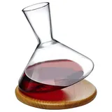 Nude Glass Balance Wine Decanter with Wooden Base - 28206-1050501