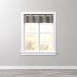 Bamboo Tab-Top Valance by BrylaneHome in Light Gray