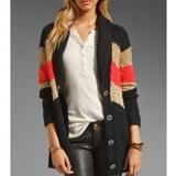 Free People Sweaters | Free People Knit Button Front Cardigan Sweater | Color: Black/Red | Size: S