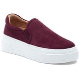 Aileen Sneaker Bordeaux Silk Suede - Purple - J/Slides Sneakers