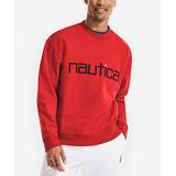 Nautica Men's Sweatshirts and Hoodies NAUT - Red & Black Logo Sustainable Crewneck Sweatshirt - Men