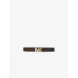 Michael Kors Reversible Logo and Leather Waist Belt Brown L