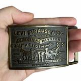 Levi's Accessories | Levis Strauss Co. Brass Belt Buckle | Color: Black | Size: Os