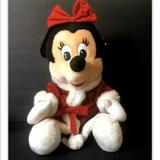 Disney Toys | Disney Land Santa Minnie Mouse Plush Stuffed Doll | Color: Brown/Tan | Size: Osg