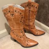 Nine West Shoes | Gently Worn Nine West Birio Boot | Color: Brown | Size: 7