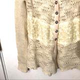 Free People Sweaters | Free People Anthropology Cardigan | Color: Cream | Size: Xs