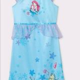 Disney Pajamas | Girls Night Gown | Color: Blue/Silver | Size: Xsg