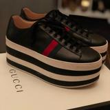 Gucci Shoes | Gucci Platform Sneakers | Color: Black | Size: 8.5