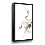 Rosecliff Heights Scroll Crane IV - Painting on Canvas in Black, Size 12.0 H x 6.0 W x 2.0 D in | Wayfair 99EB3AEA468447D5A3DC12EFA8B51A74