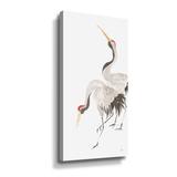 Rosecliff Heights Scroll Crane IV - Painting on Canvas in Black, Size 12.0 H x 6.0 W x 2.0 D in | Wayfair F1BC63010CEB4CEAB9670321D651B9ED