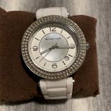 Michael Kors Accessories | Michael Kors Watch- Mk5308 White And Mother Of Pearl | Color: White | Size: Os