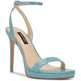 Zadie Ankle Strap Dress Sandals - Blue - Nine West Heels
