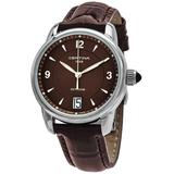 Ds Podium Brown Dial Brown Leather Watch 00 - Brown - Certina Watches