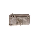 Fossil Leather Crossbody Bag: Silver Solid Bags