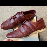 Gucci Shoes | Gucci Womens Sneakers Shoes Supreme Leather Sz 8 | Color: Brown/Purple | Size: 8