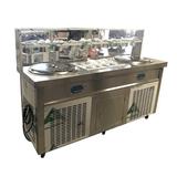 Cooler Depot Two Pan Ice Cream Roll Machine in Gray, Size 50.0 H x 70.0 W x 25.0 D in | Wayfair FI92