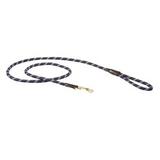 WeatherBeeta Rope Leather Dog Lead - Navy/Brown - Smartpak