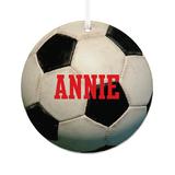Personal Creations Ornaments - White & Black Soccer Ball Personalized Ornament