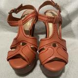 Jessica Simpson Shoes | Jessica Simpson Wood Platform Sandals | Color: Pink | Size: 8.5