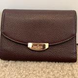 Kate Spade Bags | Kate Spade Leather Trifold Wallet | Color: Black/Brown | Size: Os