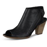 Cayanne Peep Toe High Heel Booties - Black - Paul Green Boots
