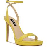 Zadie Ankle Strap Dress Sandals - Yellow - Nine West Heels
