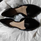Jessica Simpson Shoes | Jessica Simpson Black Patent Leather Flats 7m | Color: Black | Size: 7