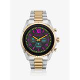 Michael Kors Gen 6 Bradshaw Two-Tone Smartwatch Silver One Size