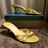 Nine West Shoes | Apple Green Sandal Heels | Color: Green | Size: 7